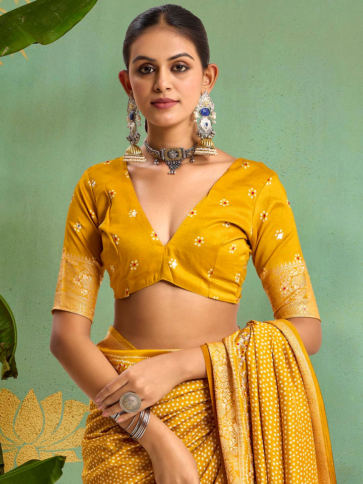 Digital Printed Art Silk Saree