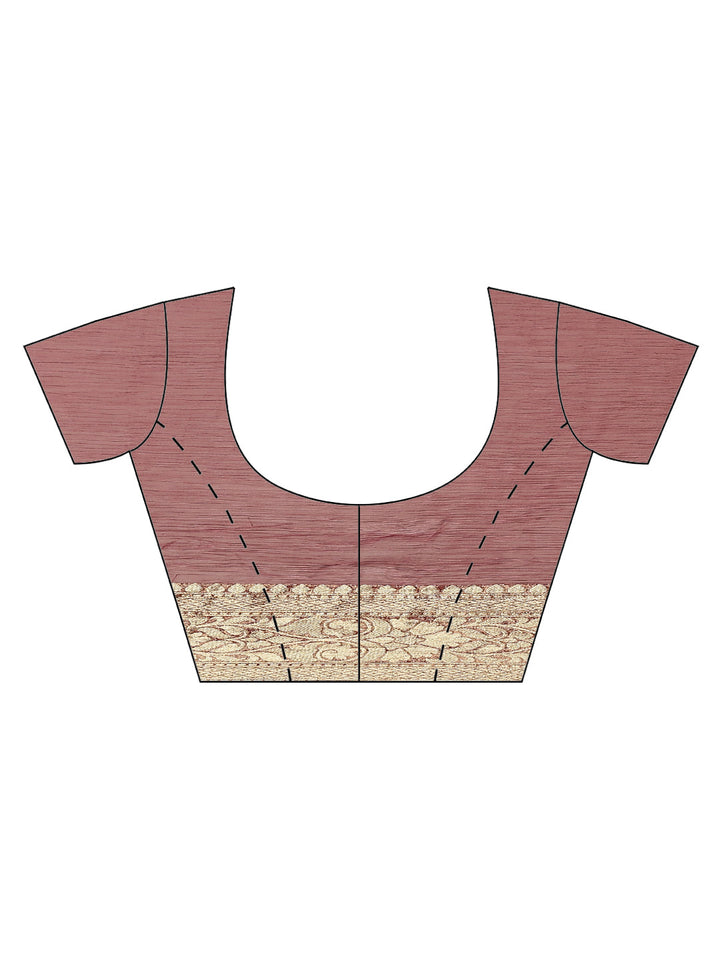 Zari Booti Chiffon Plain Saree