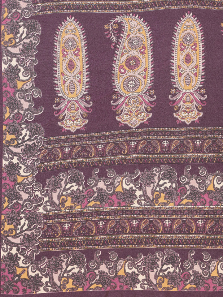 Digital Printed Crepe Saree