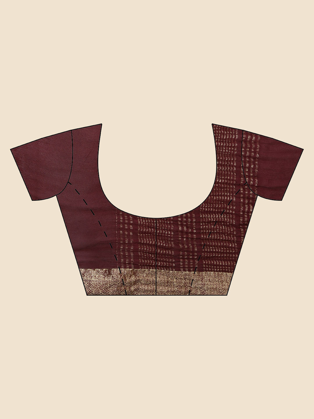 Zari Border Plain Crepe Saree