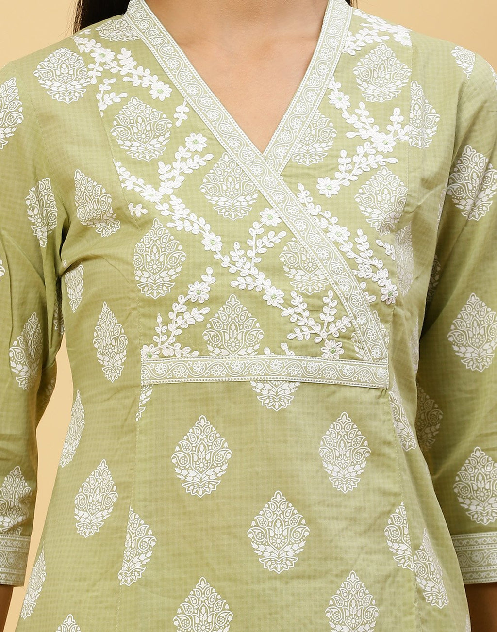 Printed Cotton Kurti With Pant