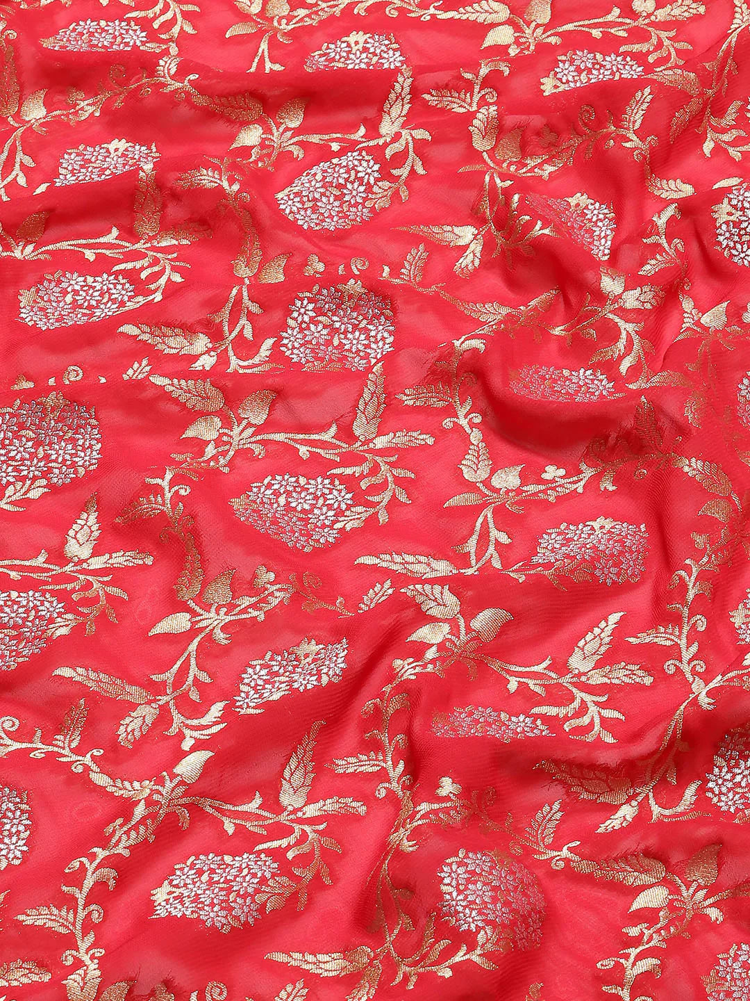 Zari Border Booti Handloom Woven Saree