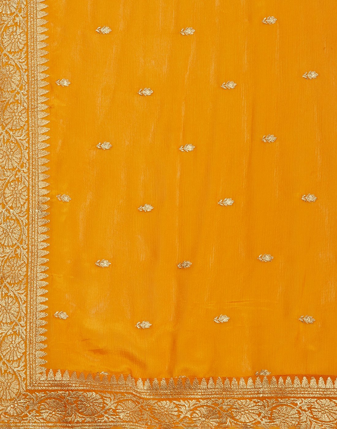 Embroidered Art Handloom Dupion Suit Piece With Chinon Embroidered Dupatta