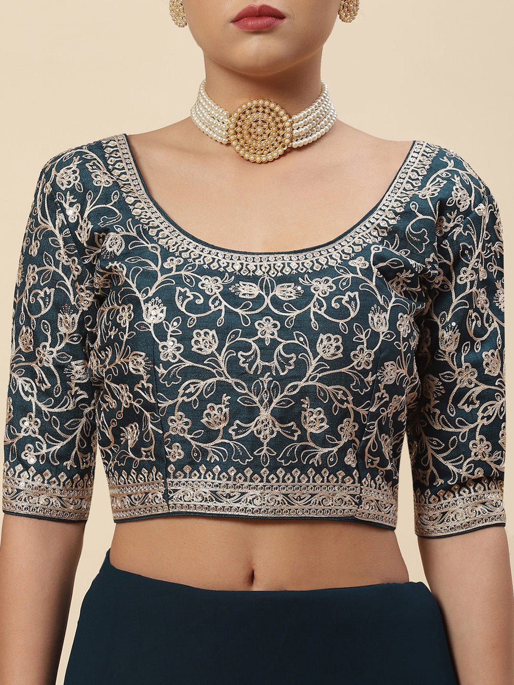 Embroidered Georgette Saree