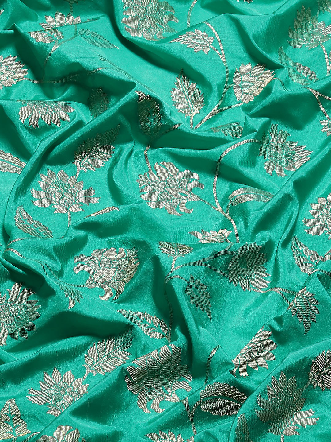 Floral Zari Jaal Handloom Woven Saree