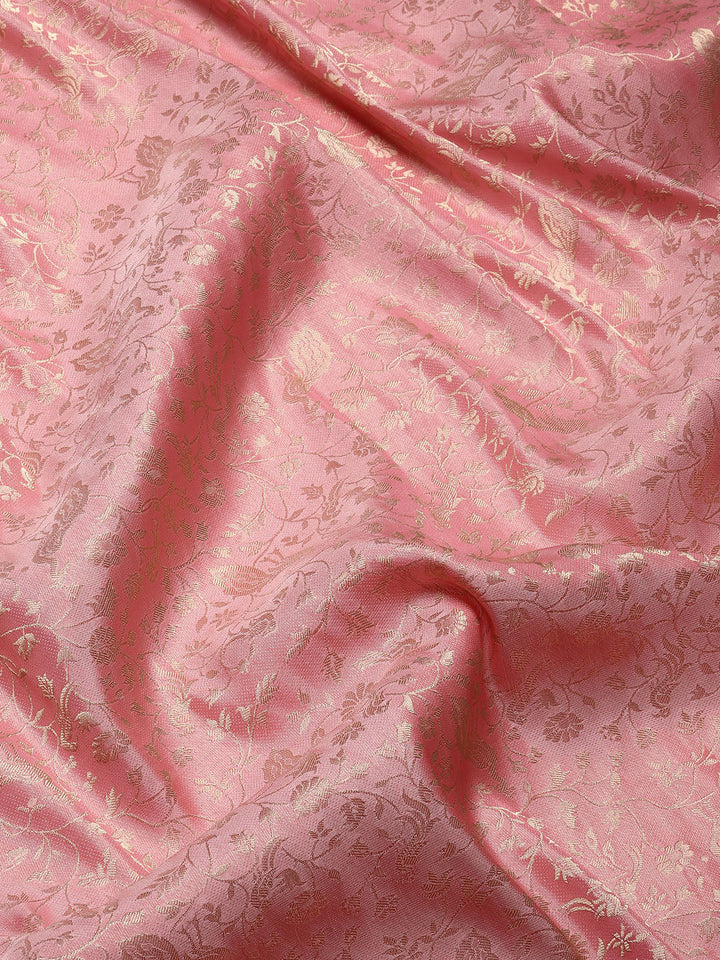 Floral Zari Jaal Woven Handloom Saree