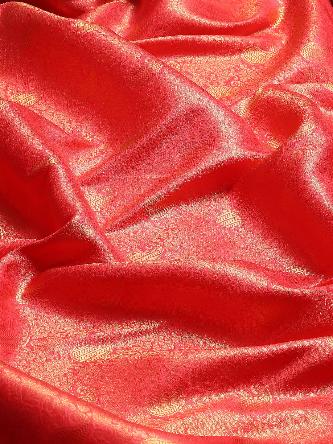 Zari Jaal Woven Handloom Saree