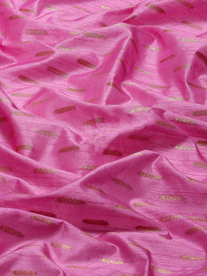 Zari Border Booti Woven Handloom Saree