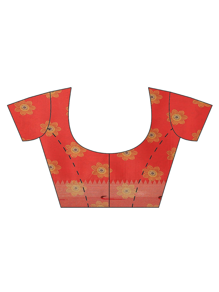 Digital Printed Satin Saree