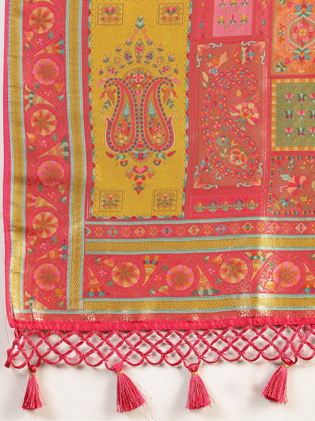 Embroidered Dola Silk Saree