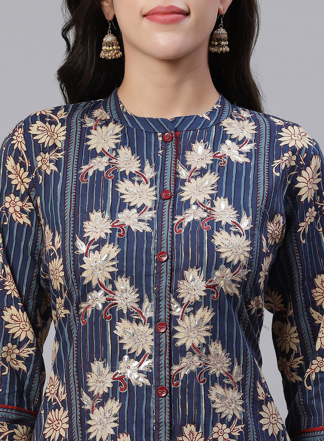 Embroidered Cotton Kurti