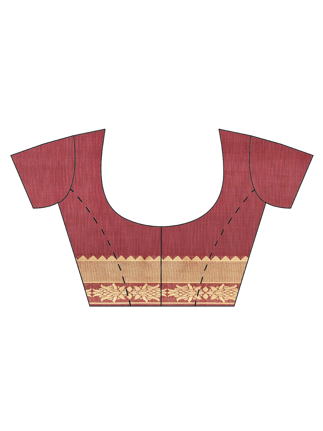Plain Zari Border Handloom Woven Saree