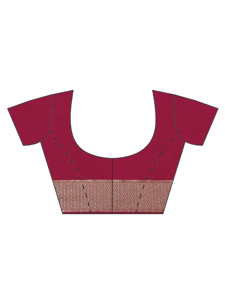 Zari Jaal Handloom Woven Saree