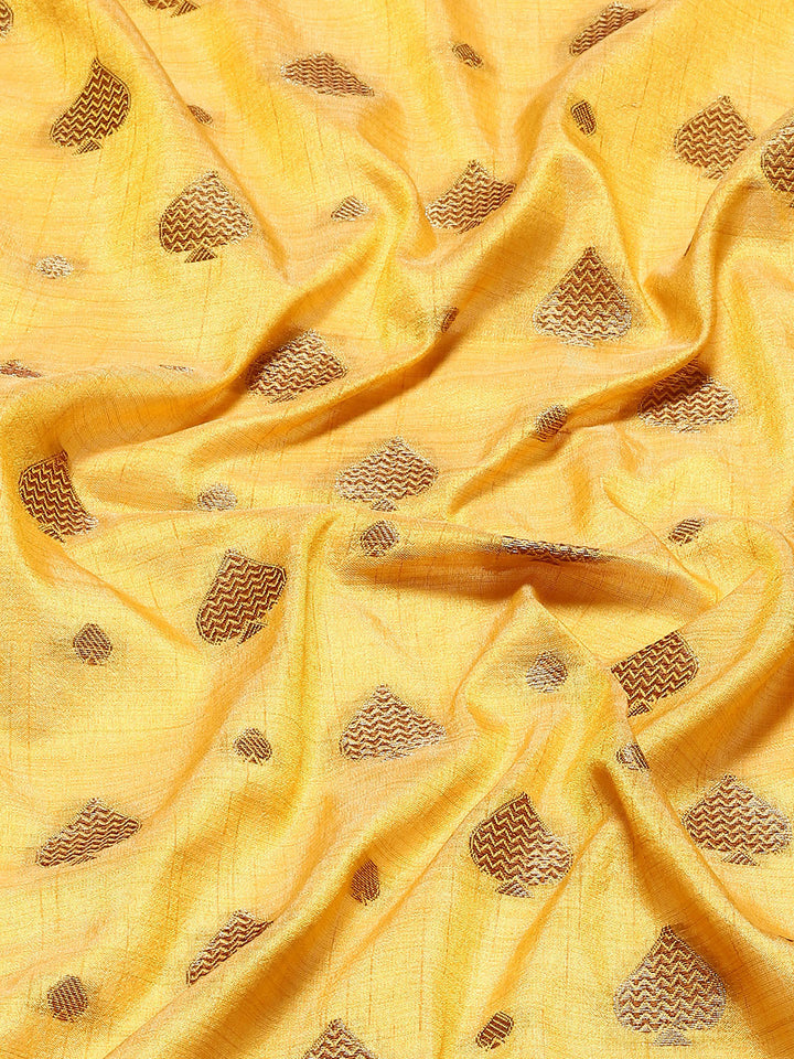 Zari Border Booti Handloom Woven Saree