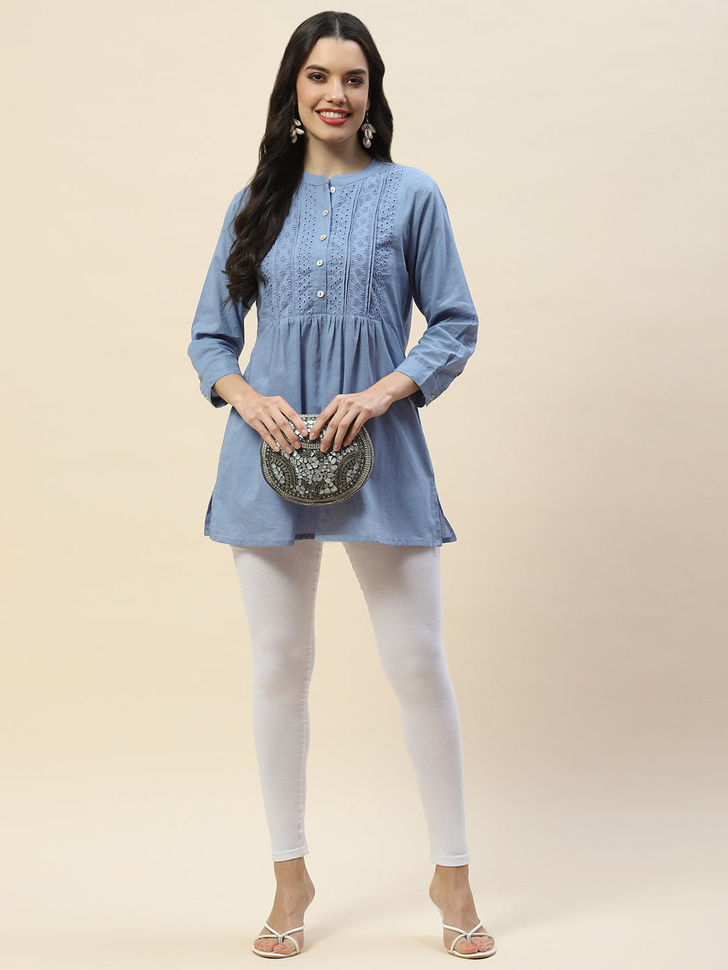 Printed Cotton Short Kurti