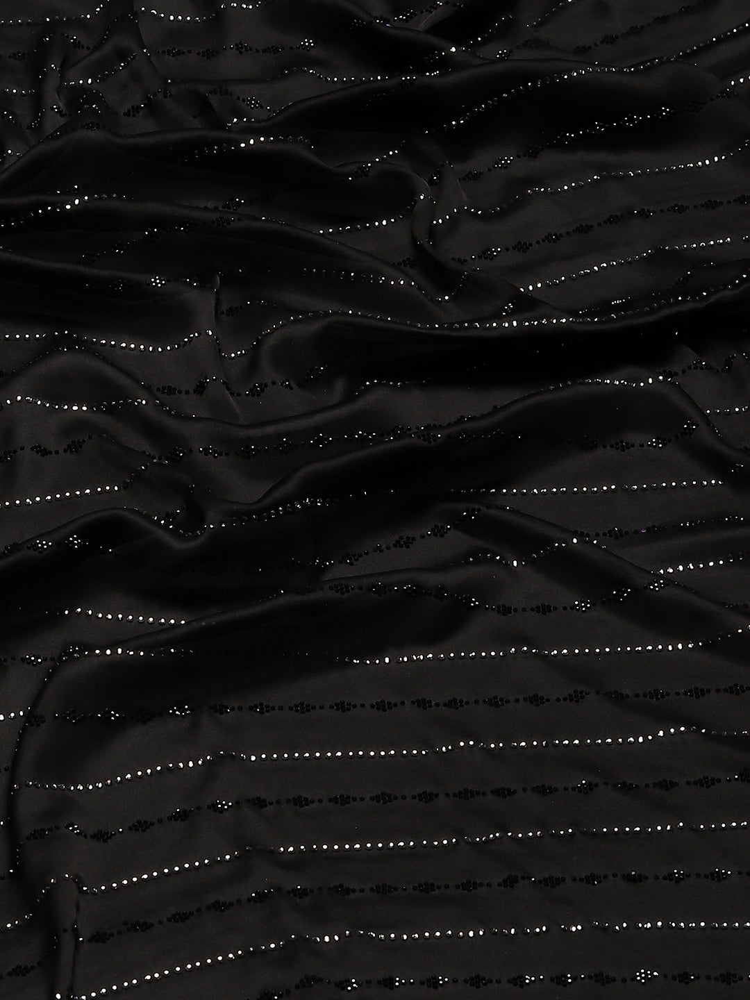 Stone Embellished Satin Saree