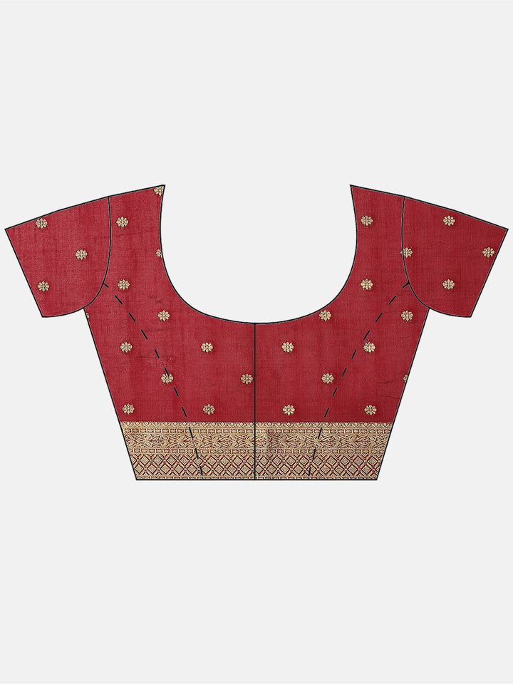 Plain Zari Border Handloom Woven Saree