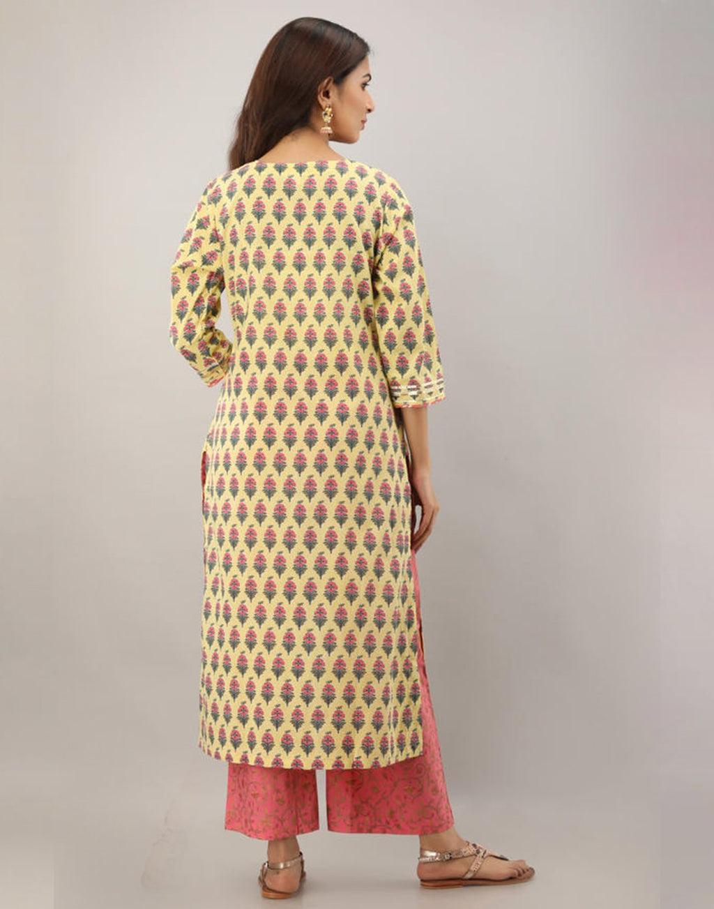 Printed Cotton Kurti with Pant