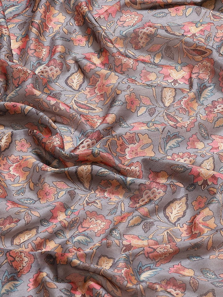 Digital Floral Printed Handloom Saree