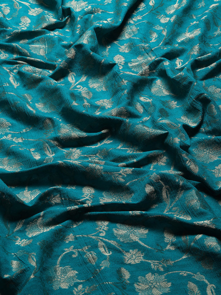 Zari Jaal Tussar Silk Plain Saree