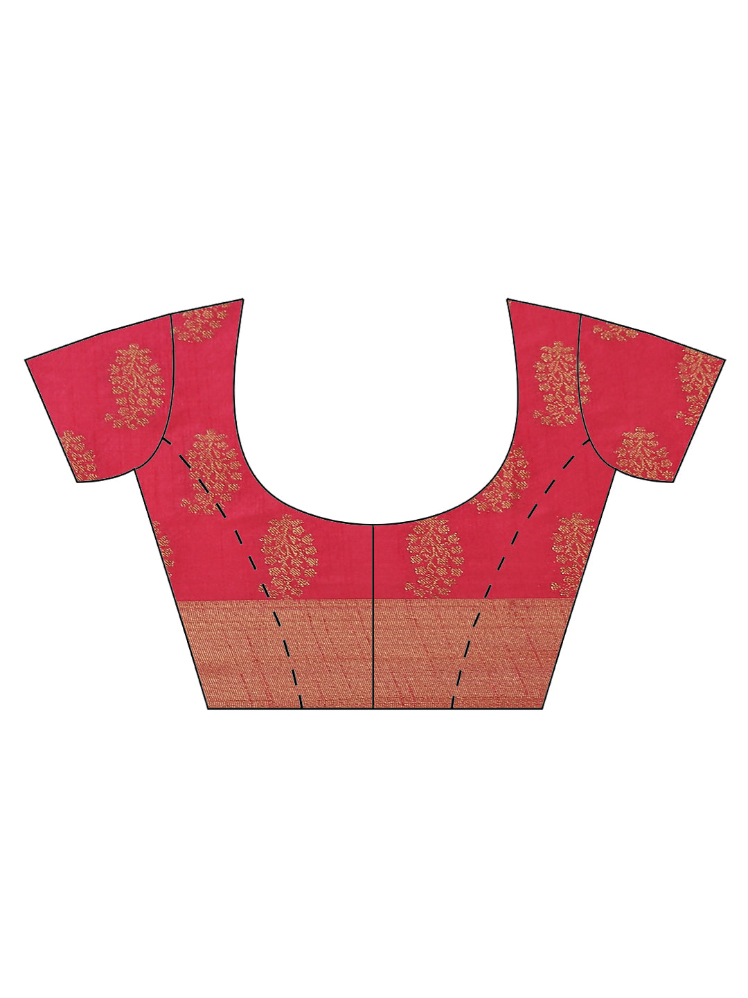 Zari Border Booti Art Handloom Woven Saree