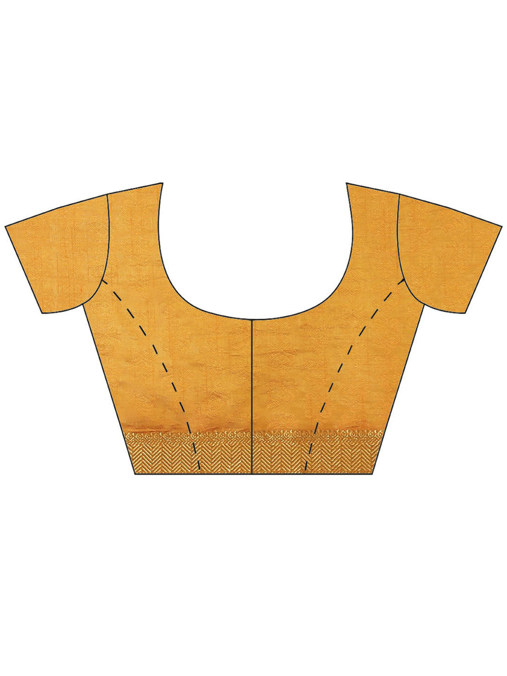 Plain Zari Border Art Handloom Woven Saree