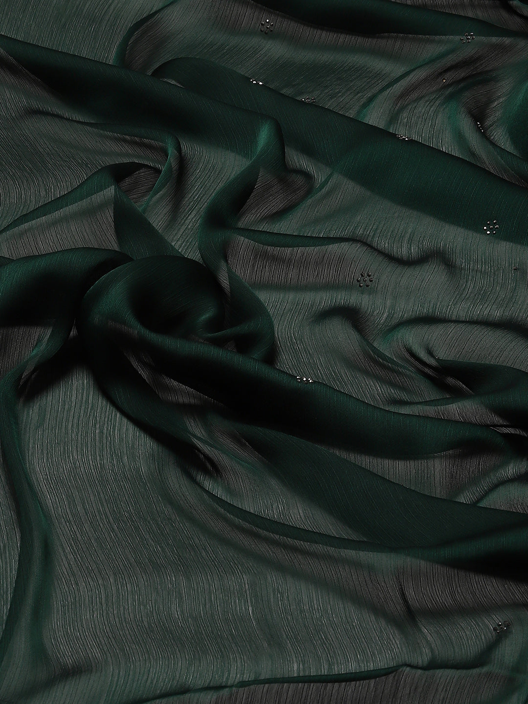Swarovski Jaal Embroidered Crepe Saree
