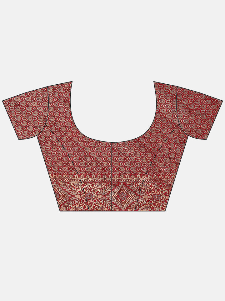 Zari Jaal Art Handloom Woven Saree