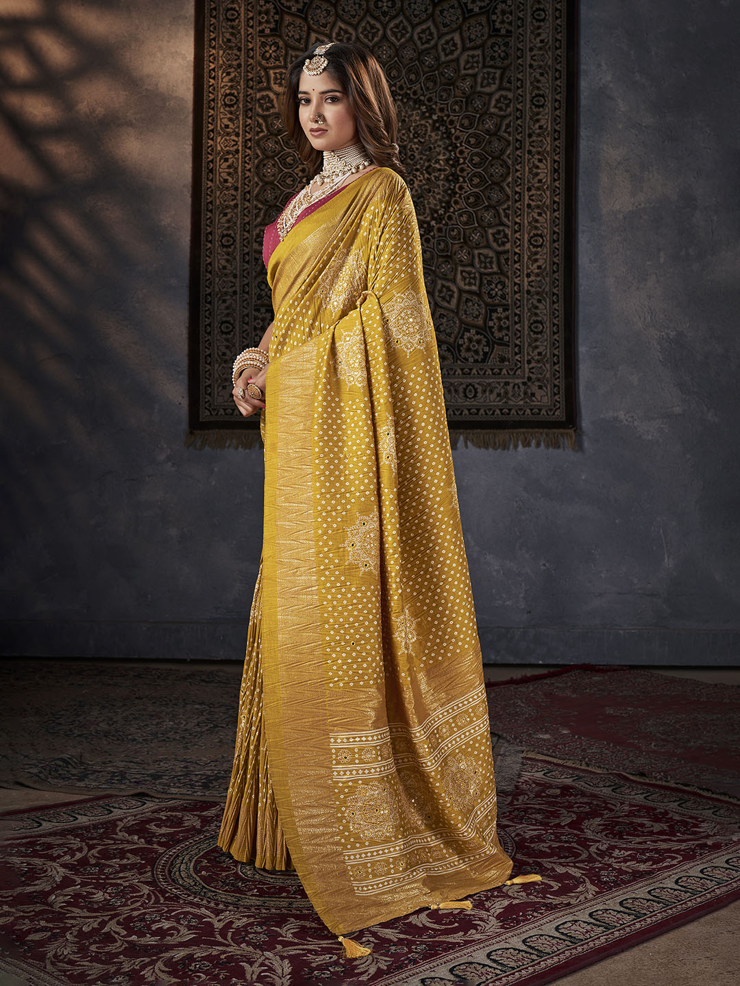 Printed Art Silk Saree