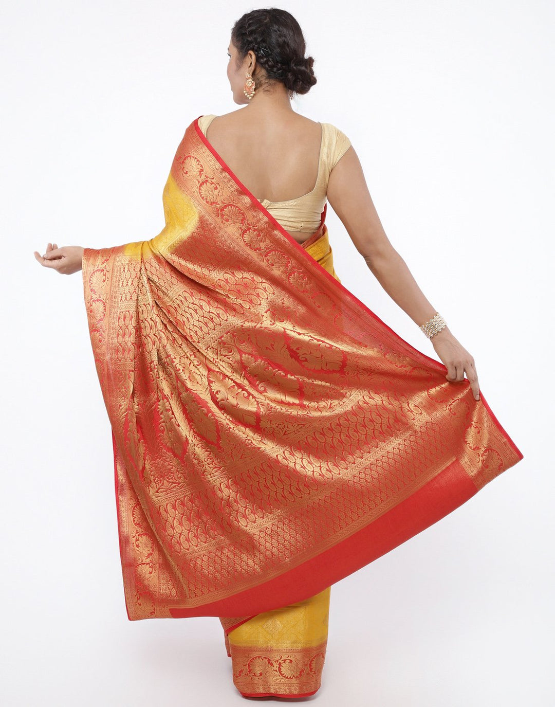 MBZ Meena Bazaar-Art Handloom Woven Saree