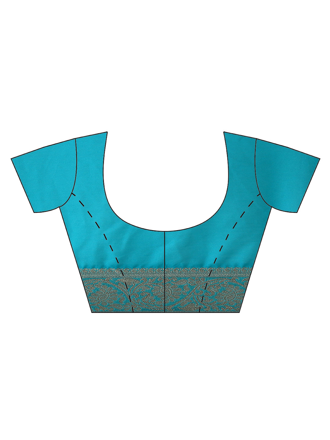 Antique Booti Georgette Plain Saree