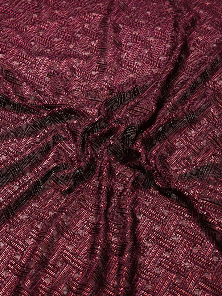 Resham Embroidered Chiffon Saree