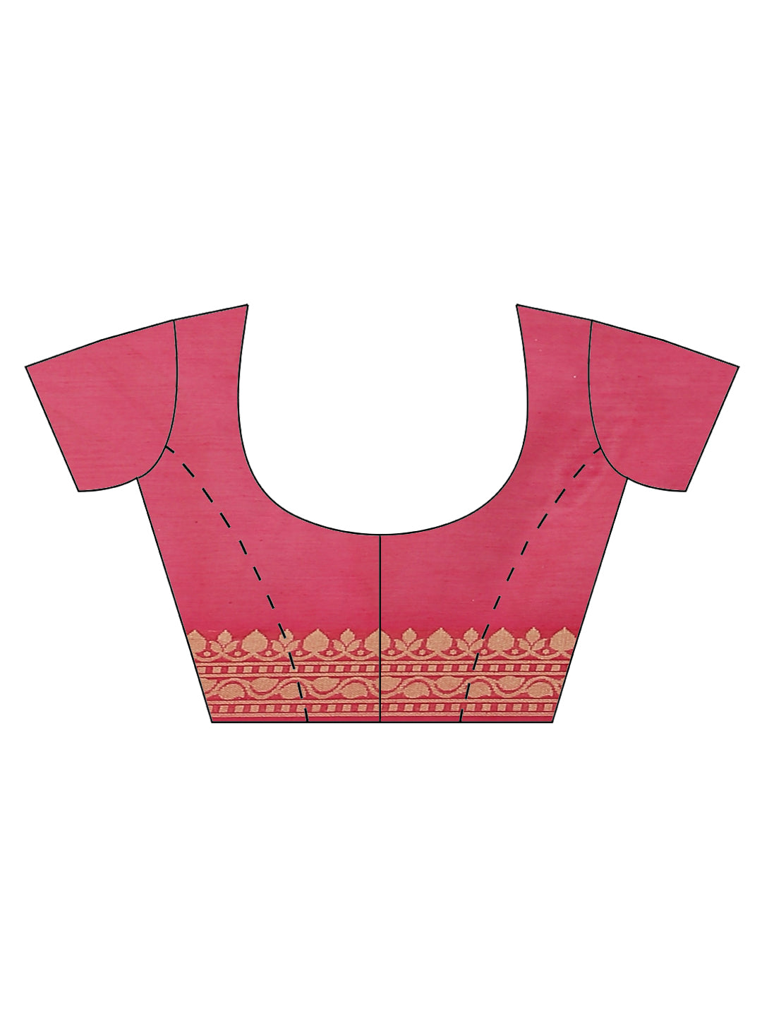 Zari Border Booti Cotton Woven Saree