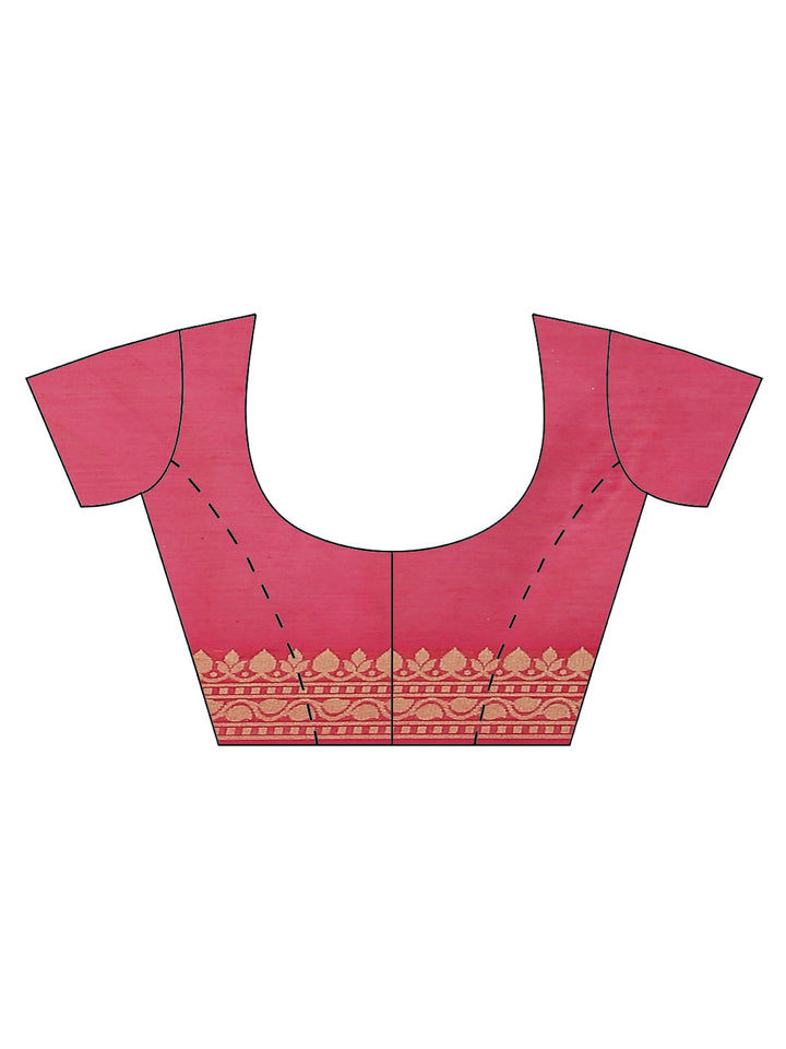 Zari Border Booti Cotton Woven Saree