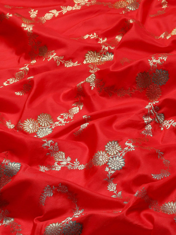 Zari Jaal Woven Art Silk Banarsi Saree