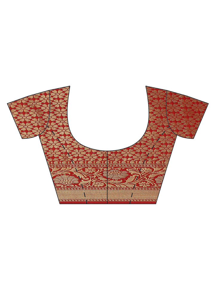 Plain Zari Border Handloom Woven Saree