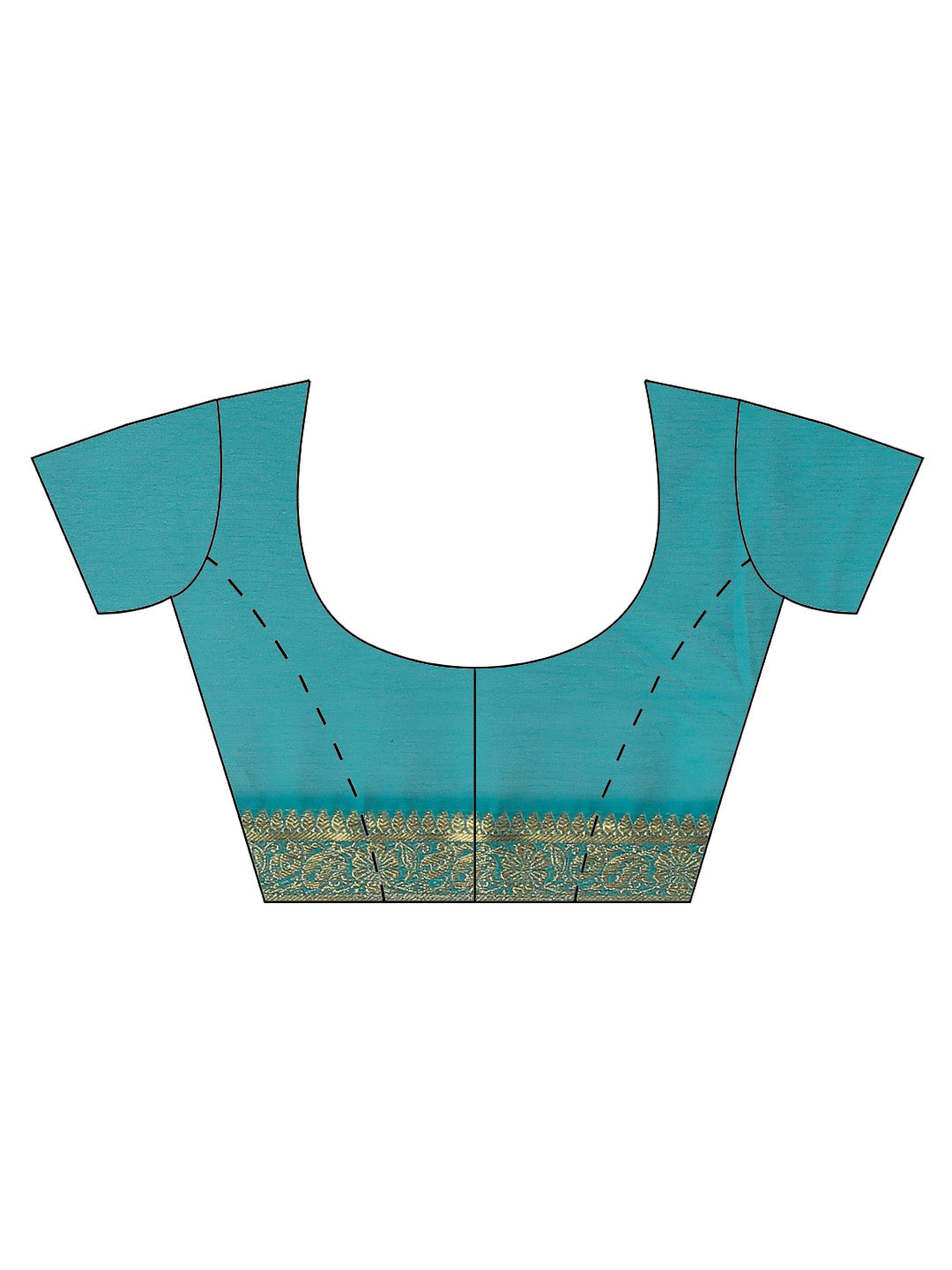 Piped Border Chiffon Plain Saree