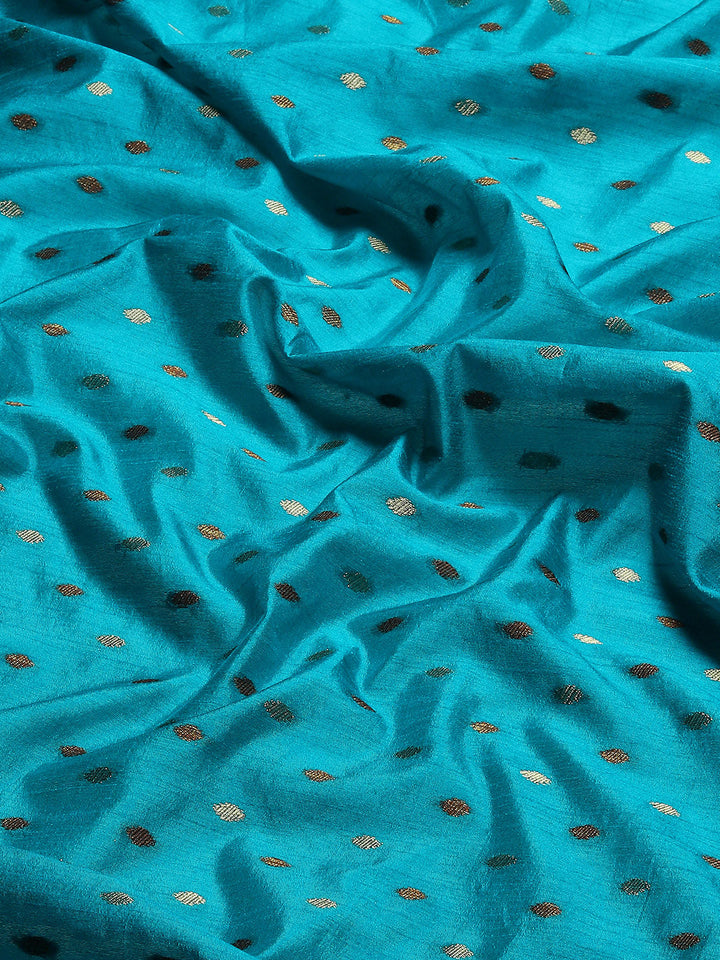 Zari Border Booti Woven Handloom Saree