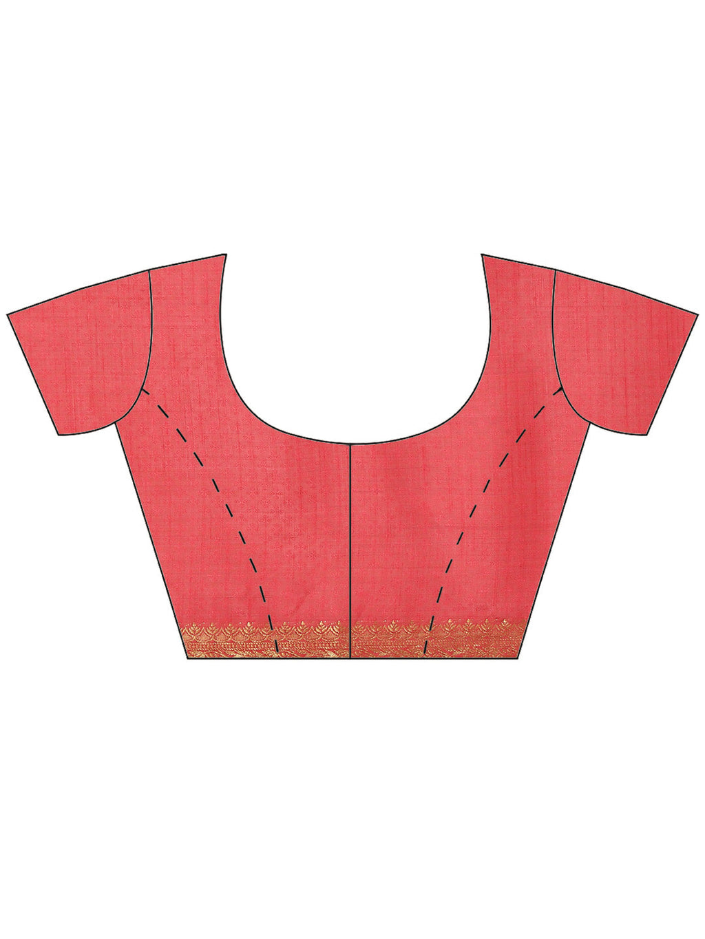 Plain Zari Border Art Handloom Woven Saree