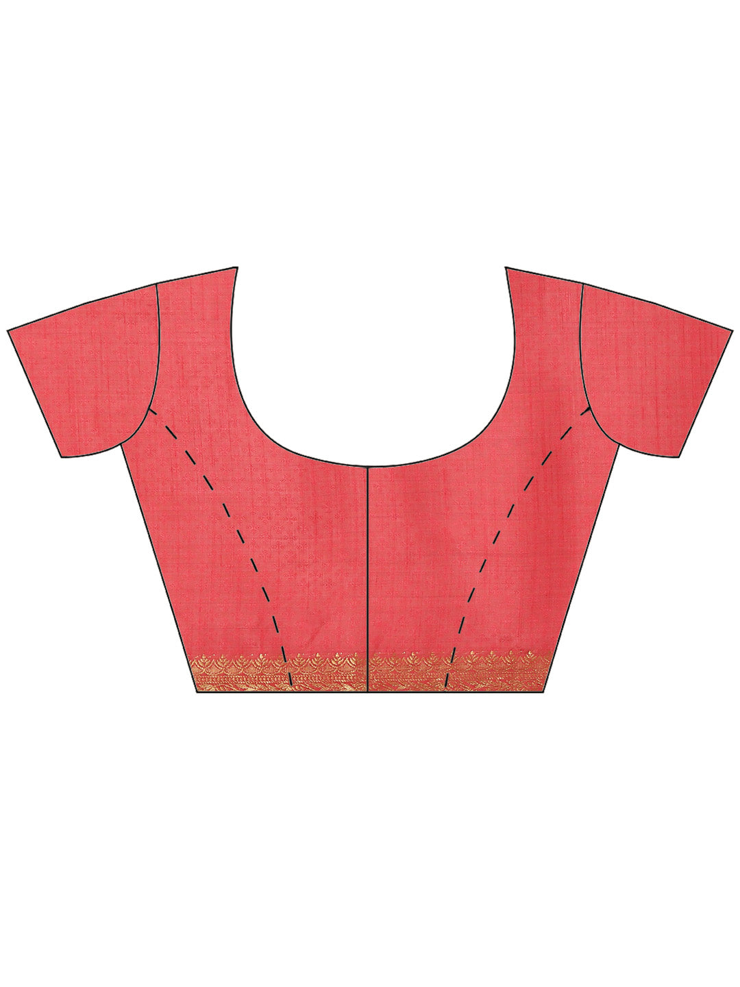Plain Zari Border Art Handloom Woven Saree