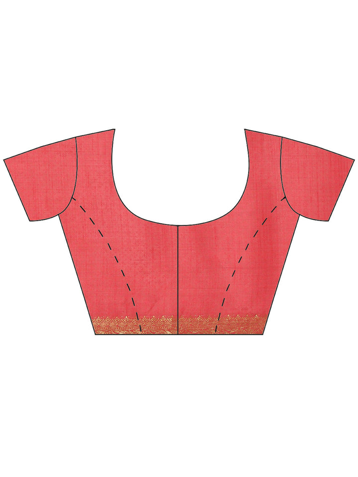 Plain Zari Border Art Handloom Woven Saree