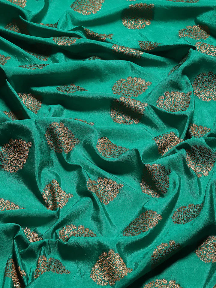 Zari Border Booti Handloom Woven Saree
