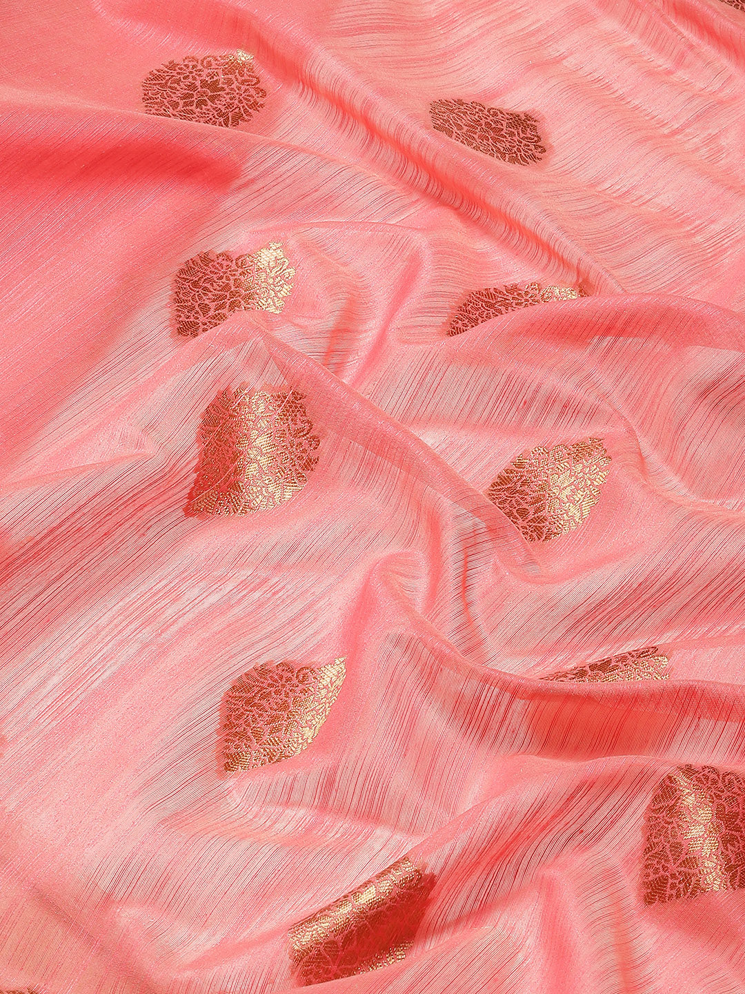Zari Booti Woven Cotton Saree