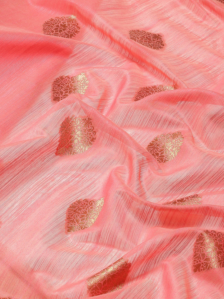 Zari Booti Woven Cotton Saree