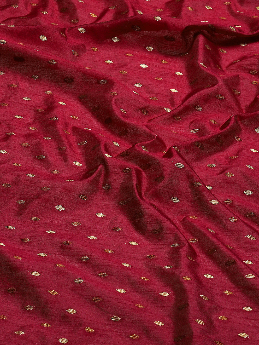 Zari Border Booti Woven Handloom Saree