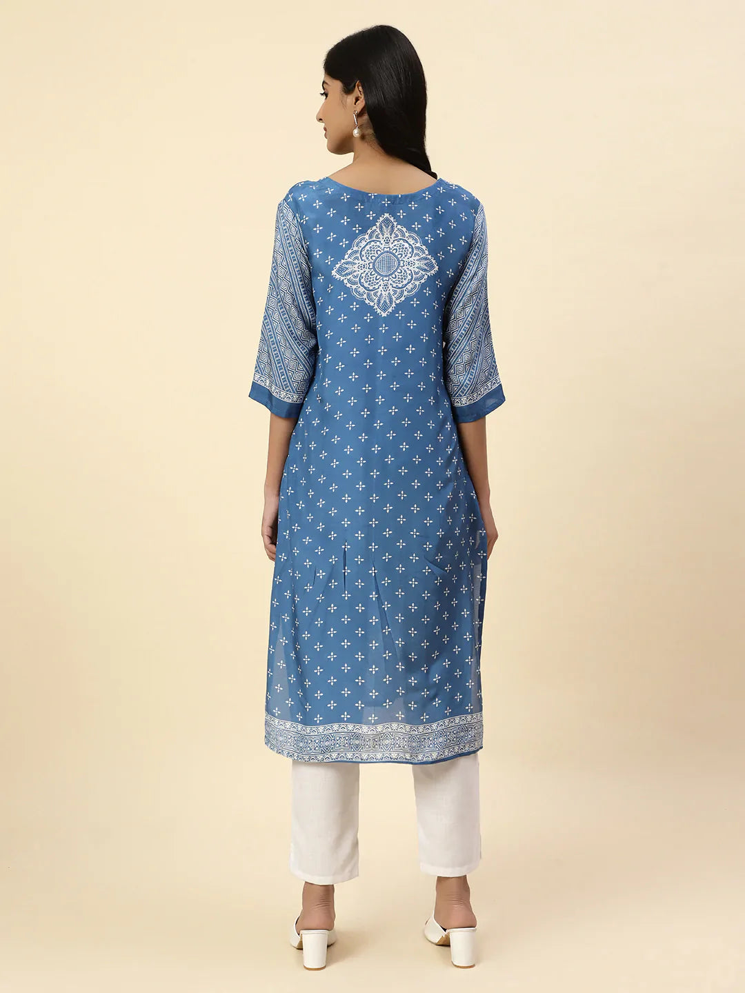 Printed Muslin Kurta