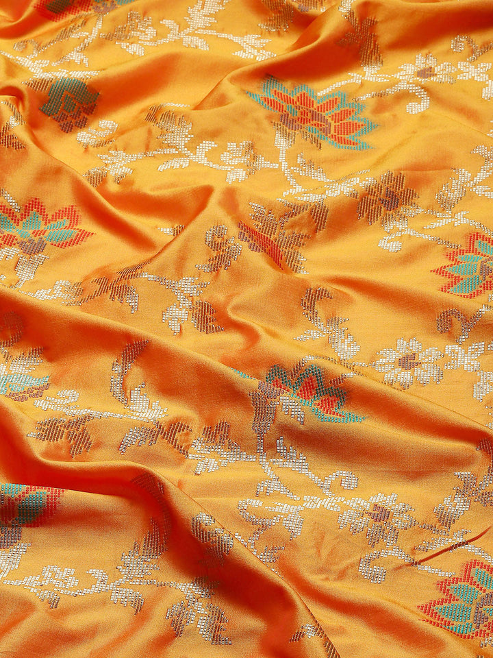 Zari Jaal Woven Art Silk Banarsi Saree