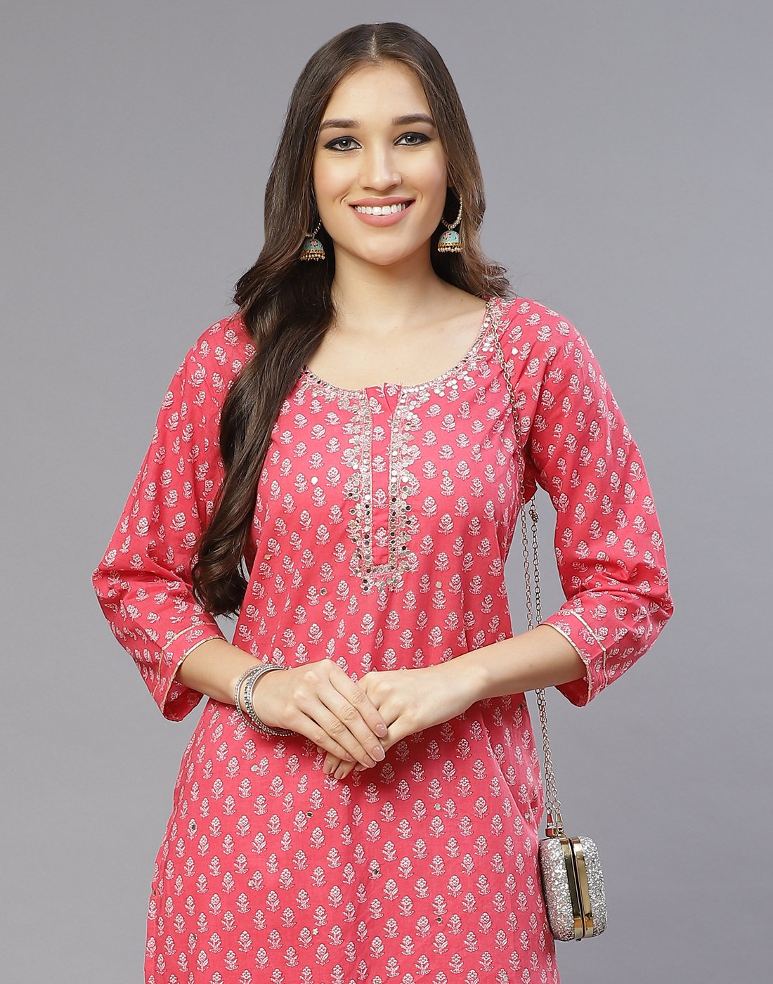 Cotton Printed Kurti With Pant