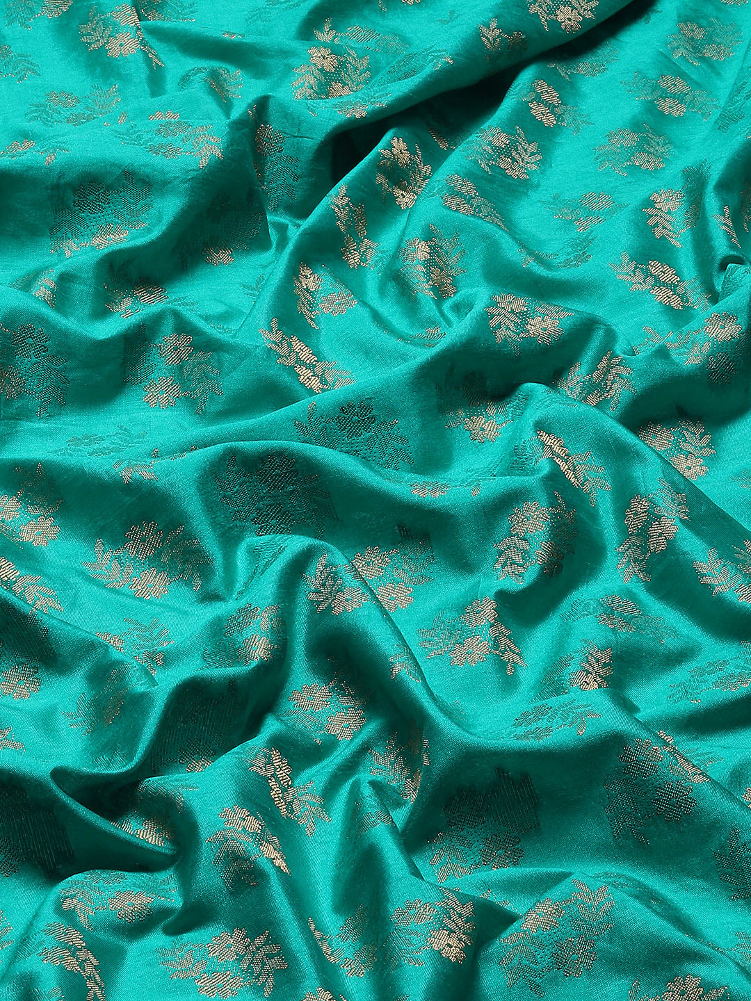 Zari Border Booti Woven Handloom Saree