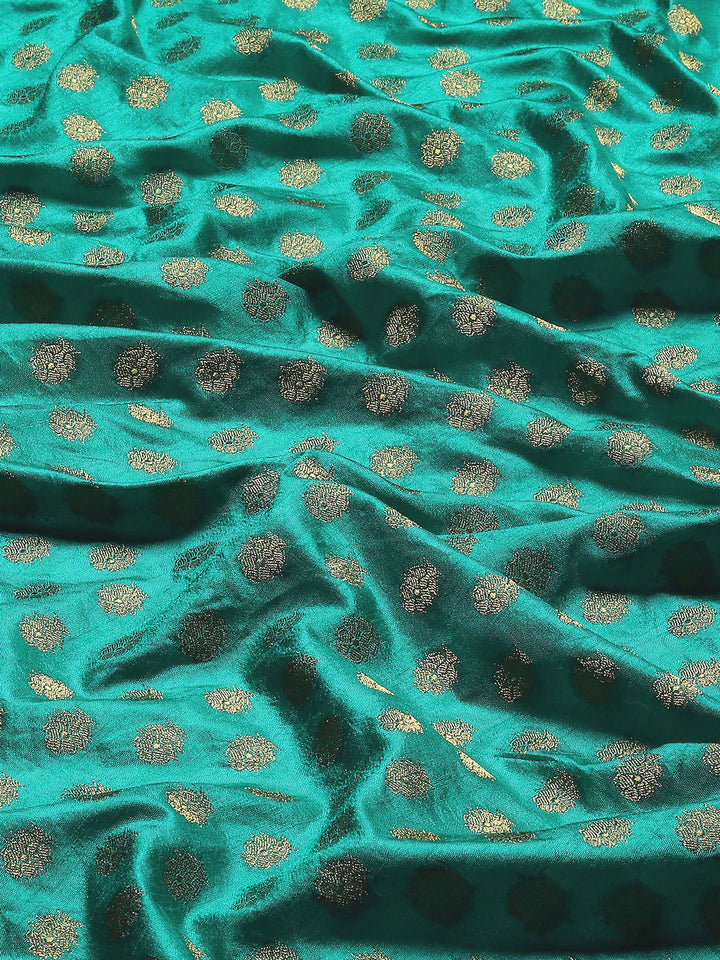 Zari Border Booti Woven Handloom Saree